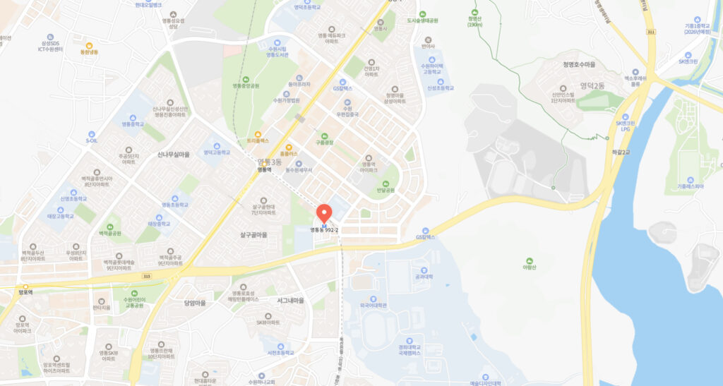 영통 우 미린 지도