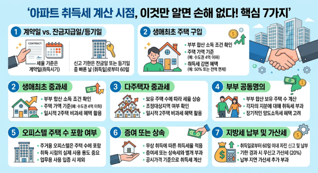 아파트 취득세 계산 시점, 이것만 알면 손해 없다! 핵심 7가지 본문이미지