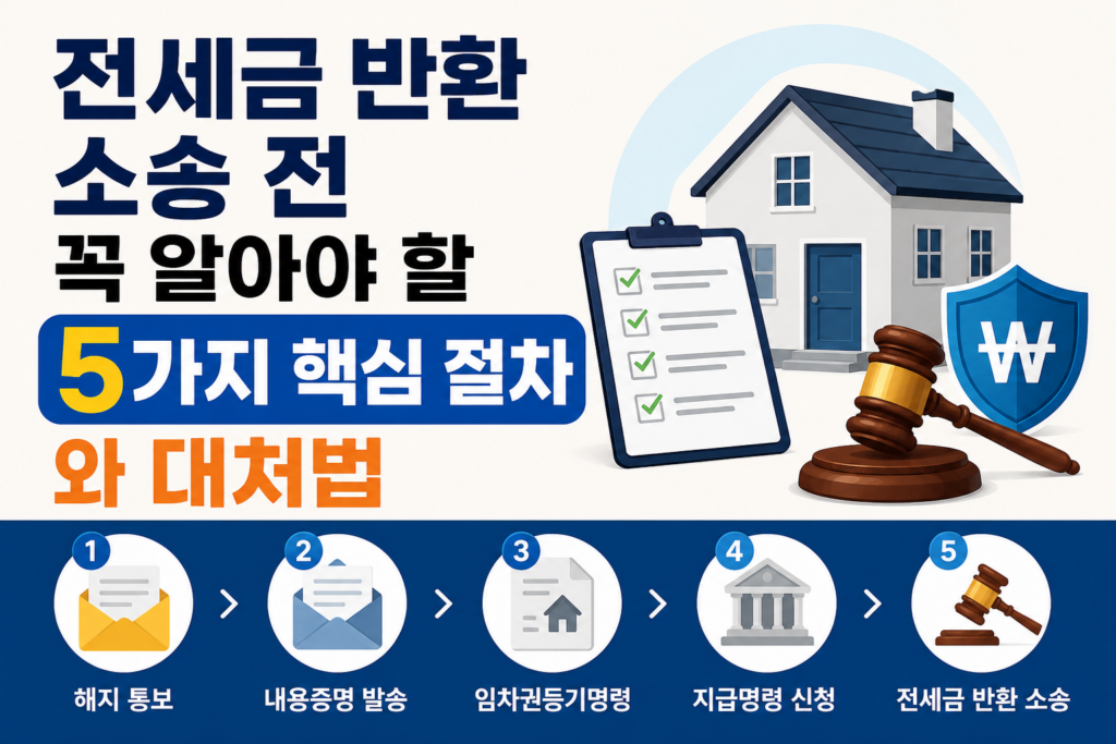 전세금 반환 소송 전 꼭 알아야 할 5가지 핵심 절차와 대처법 대표이미지